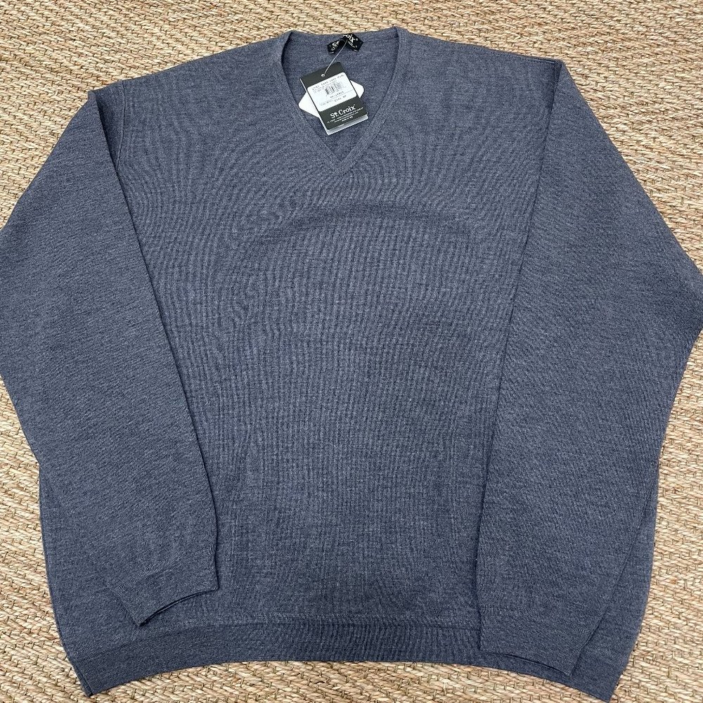 St. Croix Wool V-Neck Sweater